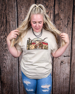 The Laredo Longhorn Graphic Tee - Cream – Shirts & Tops from Bronco Western Supply Co.