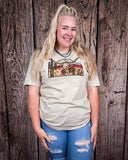 The Laredo Longhorn Graphic Tee - Cream - Shirts & Tops - The Lattimore Claim - Bronco Western Supply Co.