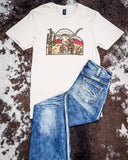 The Laredo Longhorn Graphic Tee - Cream - Shirts & Tops - The Lattimore Claim - Bronco Western Supply Co.