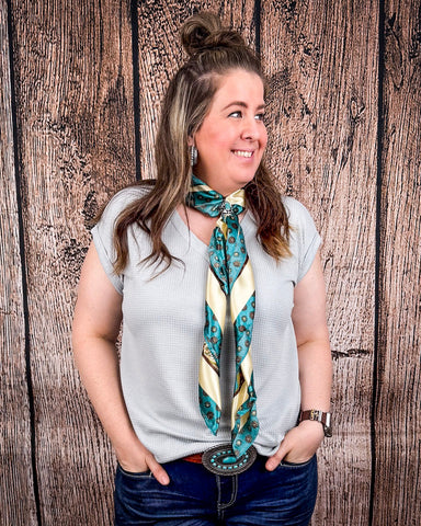 The Sloan Top - Pearl Grey - Shirts & Tops - Andree by Unit - Bronco Western Supply Co.