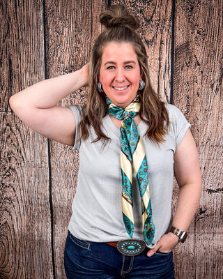 The Sloan Top - Pearl Grey – Shirts & Tops from Bronco Western Supply Co.