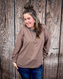 The Stillwater Tunic Top - Chocolate - Shirts & Tops - Andree by Unit - Bronco Western Supply Co.
