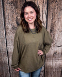 The Stillwater Tunic Top - Olive - Shirts & Tops - Andree by Unit - Bronco Western Supply Co.