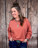 The Stillwater Tunic Top - Rust - Shirts & Tops - Andree by Unit - Bronco Western Supply Co.