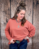 The Stillwater Tunic Top - Rust - Shirts & Tops - Andree by Unit - Bronco Western Supply Co.