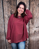 The Stillwater Tunic Top - Wine - Shirts & Tops - Andree by Unit - Bronco Western Supply Co.