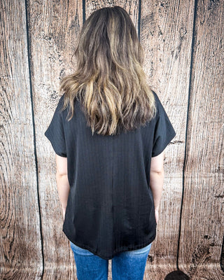 The Thatcher Top - Black – Shirts & Tops from Bronco Western Supply Co.