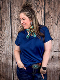 The Thatcher Top - Navy - Shirts & Tops - Andree by Unit - Bronco Western Supply Co.