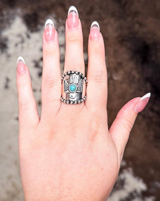 Thunderbird Fashion Cuff Ring - Silver – Jewelry from Bronco Western Supply Co.