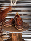 Tia Twisted X Slip - On Loafer - Chocolate Bomber & Tooled Brown - Women's Shoes - Twisted X - Bronco Western Supply Co.