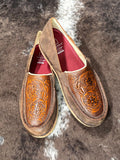 Tia Twisted X Slip - On Loafer - Chocolate Bomber & Tooled Brown - Women's Shoes - Twisted X - Bronco Western Supply Co.
