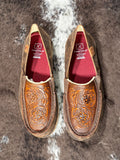 Tia Twisted X Slip - On Loafer - Chocolate Bomber & Tooled Brown - Women's Shoes - Twisted X - Bronco Western Supply Co.