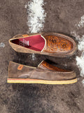 Tia Twisted X Slip - On Loafer - Chocolate Bomber & Tooled Brown - Women's Shoes - Twisted X - Bronco Western Supply Co.