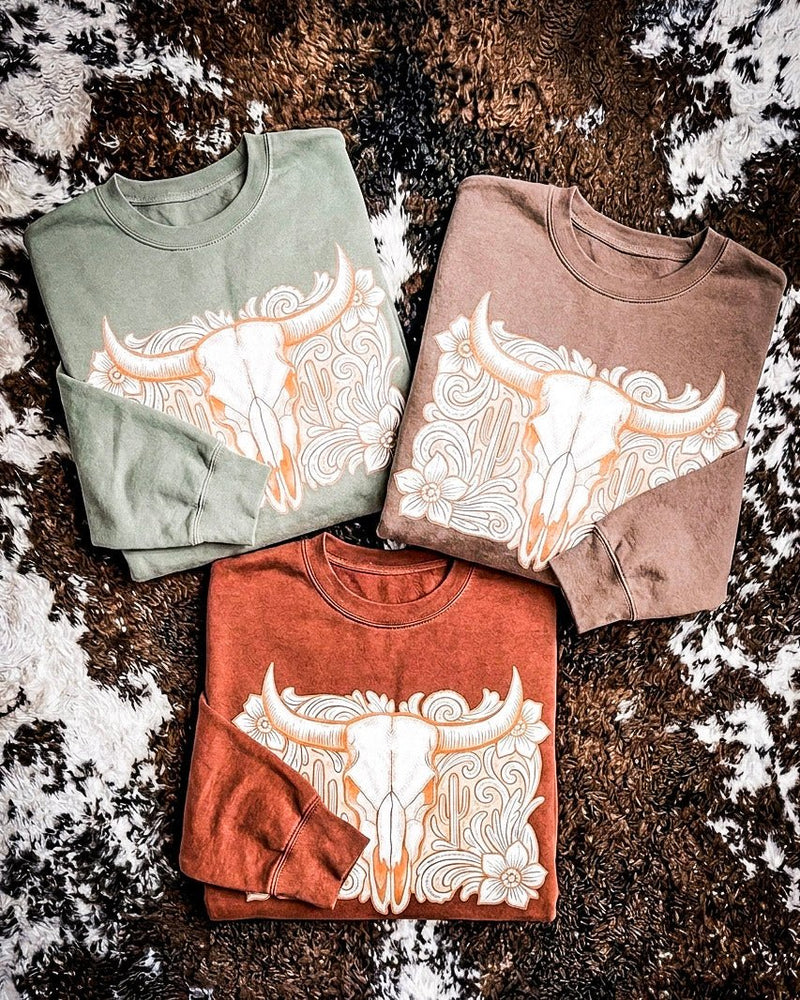Tooled Desert Western Pullover – Apparel from Bronco Western Supply Co.