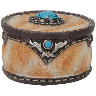 Tough 1 - Cowhide Trinket Jewelry Box – Gift Items from Bronco Western Supply Co.