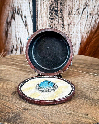Tough 1 - Cowhide Trinket Jewelry Box – Gift Items from Bronco Western Supply Co.