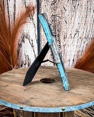 Tough 1 - Turquoise and Silver Picture Frame – Gift Items from Bronco Western Supply Co.