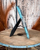 Tough 1 - Turquoise and Silver Picture Frame - Gift Items - Tough 1 - Bronco Western Supply Co.