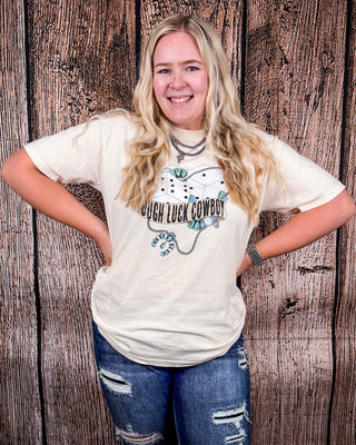 Tough Luck Cowboy Graphic Tee - Cream – Shirts & Tops from Bronco Western Supply Co.