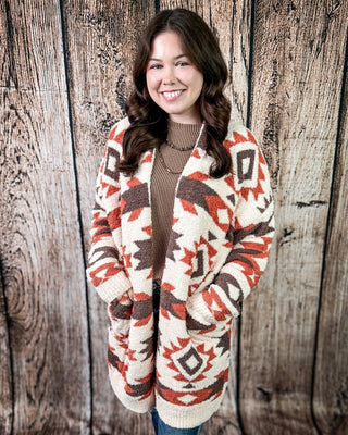 Trading Post Cloud Cardigan in Cream – Apparel from Bronco Western Supply Co.