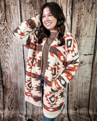 Trading Post Cloud Cardigan in Cream – Apparel from Bronco Western Supply Co.