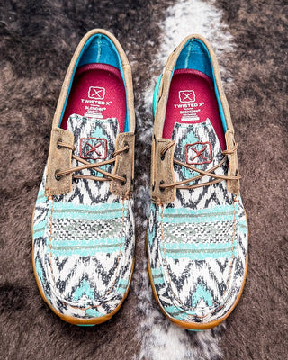 Trailblazer Twisted X Boat Shoe Driving Moc - Multi and Bomber – Women's Shoes from Bronco Western Supply Co.