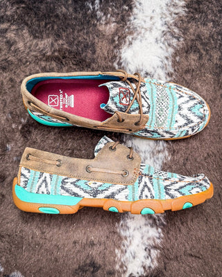Trailblazer Twisted X Boat Shoe Driving Moc - Multi and Bomber – Women's Shoes from Bronco Western Supply Co.