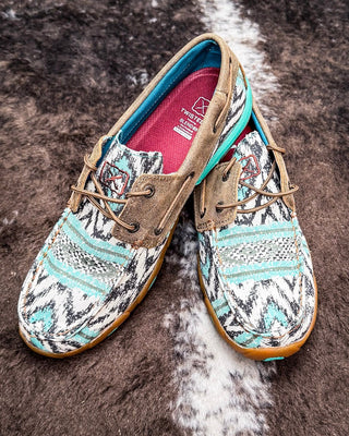 Trailblazer Twisted X Boat Shoe Driving Moc - Multi and Bomber – Women's Shoes from Bronco Western Supply Co.