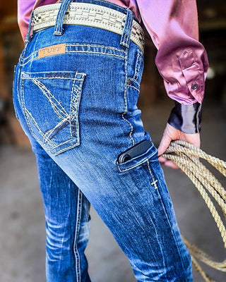 Trainer 2 Jeans in Dark Wash by Cowgirl Tuff – Apparel from Bronco Western Supply Co.