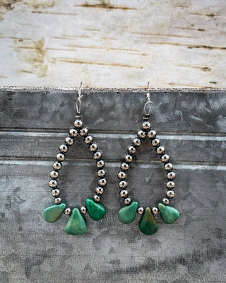 Triple Charm Teardrop Earrings – Jewelry from Bronco Western Supply Co.