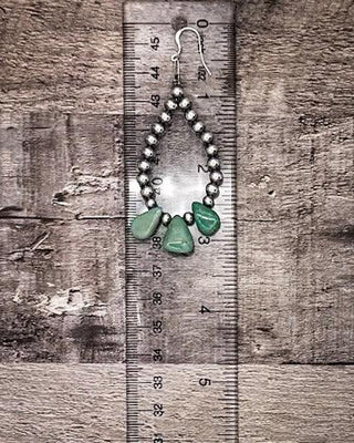 Triple Charm Teardrop Earrings – Jewelry from Bronco Western Supply Co.