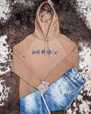 Trophy Ladies Hooey Hoodie in Shitake Brown - Apparel - Hooey - Bronco Western Supply Co.