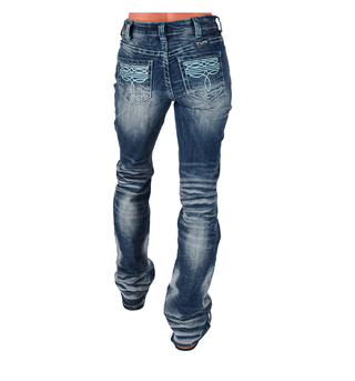Turquoise Boot Stitch Bootcut Jeans – Apparel from Bronco Western Supply Co.