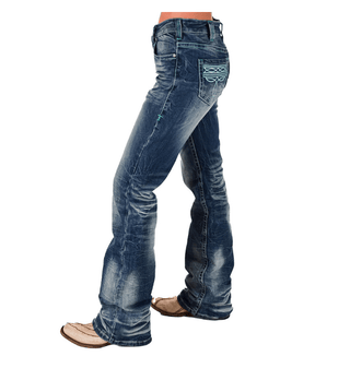 Turquoise Boot Stitch Bootcut Jeans – Apparel from Bronco Western Supply Co.