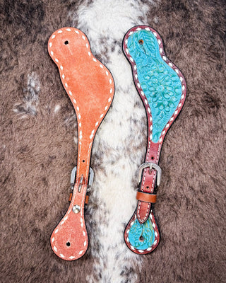 Turquoise Collection Ladies Spur Straps – Spur Straps from Bronco Western Supply Co.