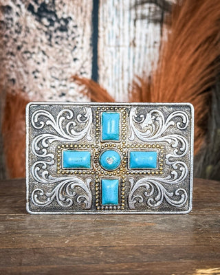 Turquoise Cross Trinket Box – Gift Items from Bronco Western Supply Co.