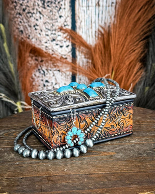 Turquoise Cross Trinket Box – Gift Items from Bronco Western Supply Co.