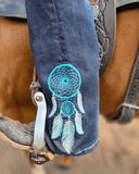 Turquoise Dreamcatcher Bootcut Jeans - Apparel - Cowgirl Tuff Company - Bronco Western Supply Co.