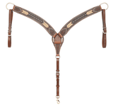 Turquoise Rawhide Breast Collar and Headstall - Pieces Sold Separate - Horse Tack - Rafter T Ranch Co. - Bronco Western Supply Co.