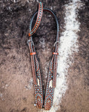 Turquoise Rawhide Breast Collar and Headstall - Pieces Sold Separate - Horse Tack - Rafter T Ranch Co. - Bronco Western Supply Co.