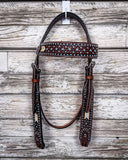 Turquoise Rawhide Breast Collar and Headstall - Pieces Sold Separate - Horse Tack - Rafter T Ranch Co. - Bronco Western Supply Co.