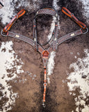 Turquoise Rawhide Breast Collar and Headstall - Pieces Sold Separate - Horse Tack - Rafter T Ranch Co. - Bronco Western Supply Co.