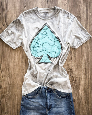 Turquoise Spade Graphic Tee – Apparel from Bronco Western Supply Co.