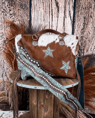 Turquoise Stars Concealed Bag by Myra Bag – Purses & Wallets from Bronco Western Supply Co.