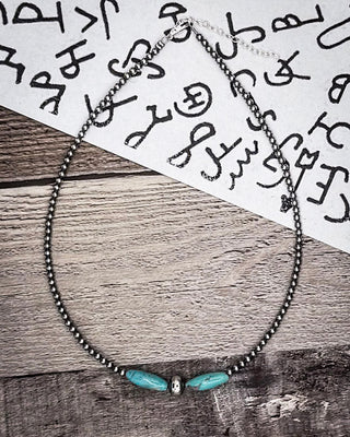 Turquoise Torpedo Choker – Jewelry from Bronco Western Supply Co.