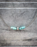 Turquoise Torpedo Choker - Jewelry - The Bijoux Fab - Bronco Western Supply Co.