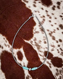 Turquoise Torpedo Choker - Jewelry - The Bijoux Fab - Bronco Western Supply Co.