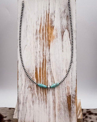 Turquoise Torpedo Choker – Jewelry from Bronco Western Supply Co.