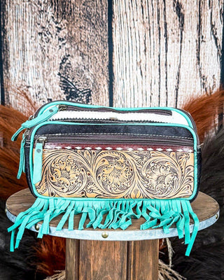 Turquoise Tumble Tooled Leather Fanny Pack – Purses & Wallets from Bronco Western Supply Co.