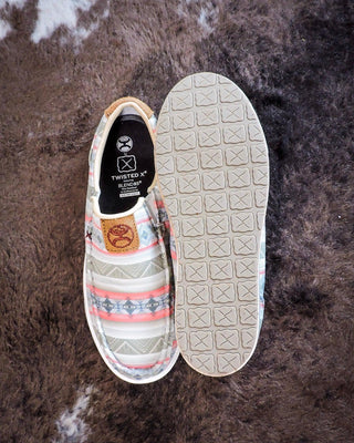 Twisted X Hooey Slip - On Loper - Pink Multi – Women's Shoes from Bronco Western Supply Co.